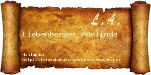 Liebenberger Adelinda névjegykártya