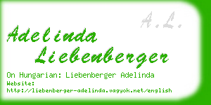 adelinda liebenberger business card